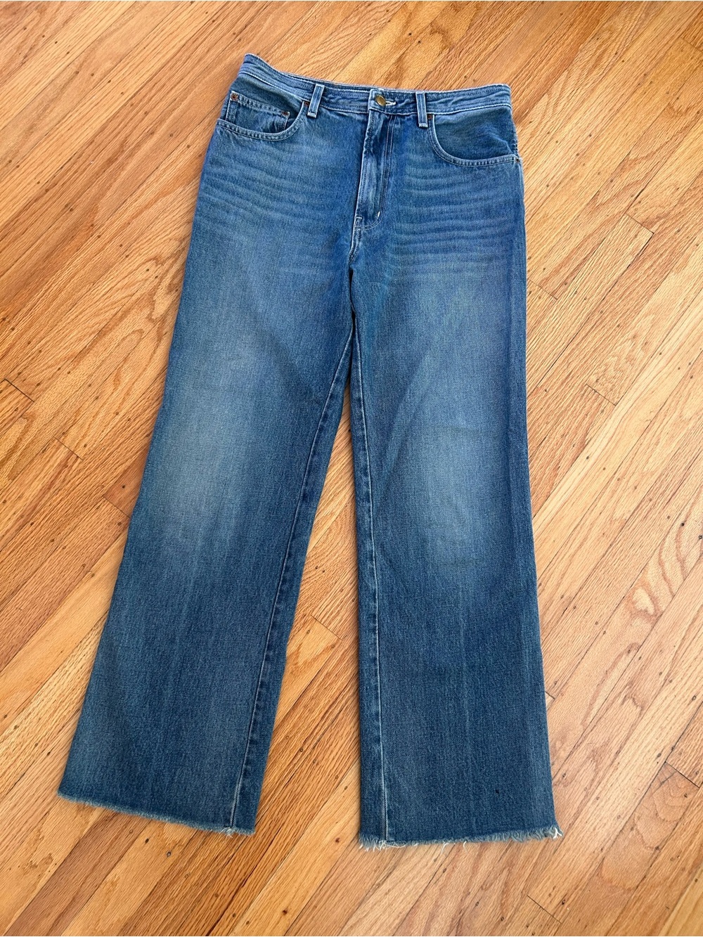 B Sides High Waisted Straight Leg Jeans